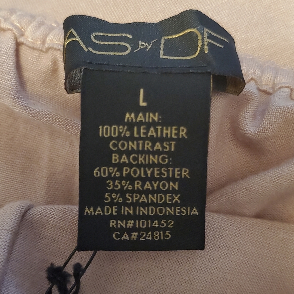 AS by DF Suede Cami Size Large Brown/Tan - Picture 5 of 6